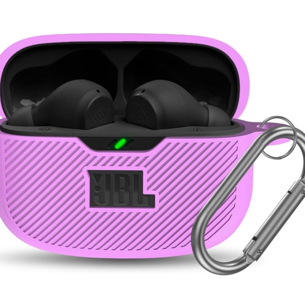 JBL Vibe 200TWS/JBL Vibe Beam Case Cover, Silicone Protective Shock Cover